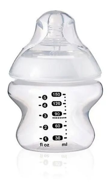 Imagen de Mamadera Biberón Anticólico 150ml Para Bebes Recién Nacido Transparente Liso