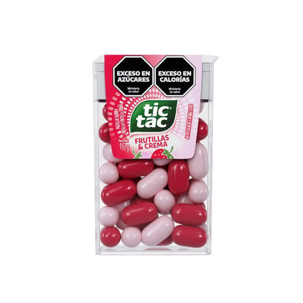 Imagen de Pastillas Tic Tac Frutilla y Crema