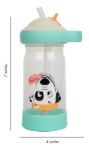 Imagen de Botella Con Sorbito Silicona Y Huesito Flotante Bebes 24m+ Blanco Perrito