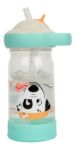 Imagen de Botella Con Sorbito Silicona Y Huesito Flotante Bebes 24m+ Blanco Perrito
