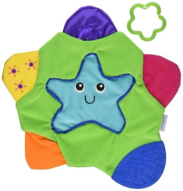 Imagen de Mantita Estrella Apego Texturas Mordillos Bebés Multicolor Multicolor Estrella