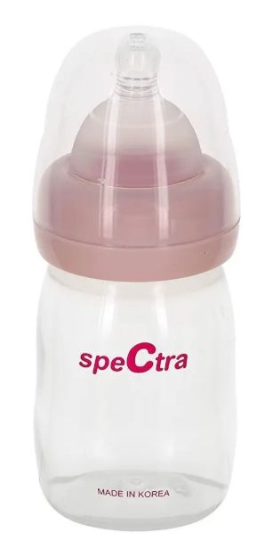 Imagen de Set De 2 Mamaderas Con Tetina Recién Nacidos 160ml Spectra  Transparente Liso