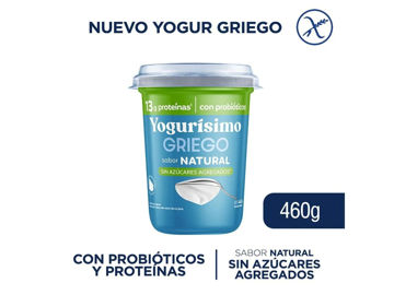 Imagen de Yogurt Yogurisimo Griego Nat. sin Endulzar 460 gr