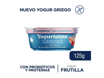 Imagen de Yogurt Yogurisimo Griego Frutilla 125 gr
