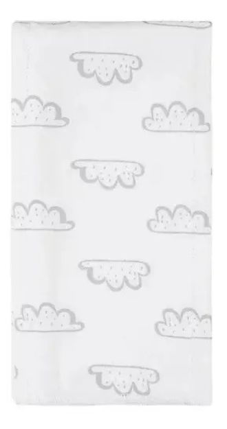 Imagen de Pack X4 Provecheros Algodón Franela Suaves Absorbentes Bebes Gris