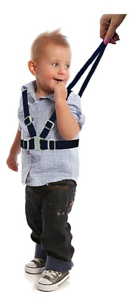 Imagen de Arnés Infantil Dreambaby, Ajustable, 6m-4a, Caminantes Niños Azul Liso