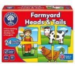 Imagen de Juego Puzzle 24 Cartas Animales Granja Bebes 18m+ Orchard