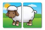 Imagen de Juego Puzzle 24 Cartas Animales Granja Bebes 18m+ Orchard