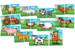 Imagen de Juego Puzzle 24 Cartas Animales Granja Bebes 18m+ Orchard