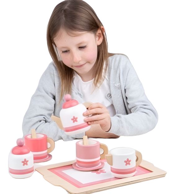 Imagen de Juego De Tazas De Café Y Té Con Bandeja Para Niños Bigjigs