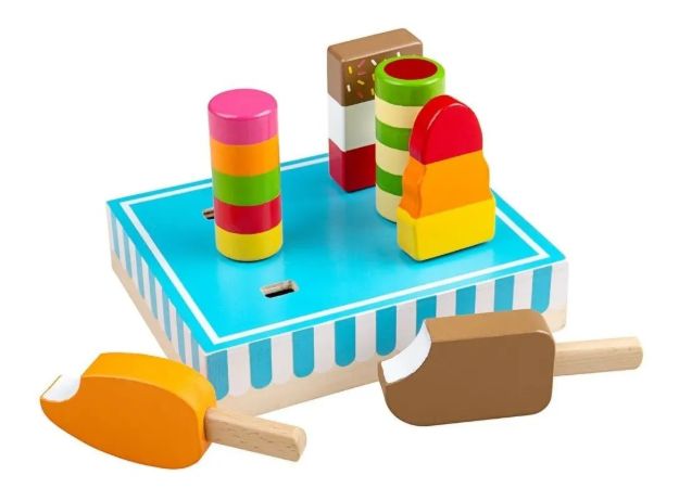 Imagen de Mesa De Helados Juguete Madera Bigjigs Niños 3 Años+