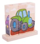 Imagen de Juguete Puzzle Ábaco Medios De Transporte Bigjigs Niños 12m+ 10