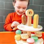 Imagen de Juego Postres Dulces Muffins Madera Bigjigs Niños 3 Años+ Verde