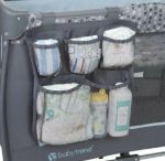 Imagen de Practicuna Cuna Corral Móvil Pañalera Celeste Y Gris Bebés  Celeste