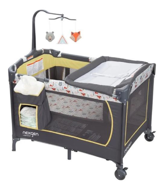 Imagen de Practicuna Baby Trend Nursery Center Animales De La Montaña Beige Animales Montaña