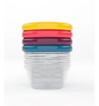 Imagen de Pack X 4 Bowls Multicolor Bebes Comida 120 Ml Babymoov Taper
