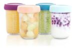 Imagen de Pack X 4 Bowls De Vidrio 220ml Comida Bebes Babymoov Papilla