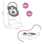 Imagen de Mecedora Badabulle Compact Con Arco De Juegos Bebé Alta