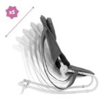 Imagen de Mecedora Tumbona Bebes Compacta Arco De Juegos Badabulle Moo Gris