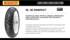 Imagen de Cubierta Moto 130/70-11 Scooter Tubeless Pirelli Sl36