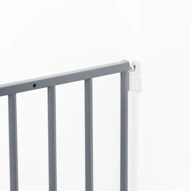 Imagen de Portón Barrera Seguridad Extensible Bebes Fácil Instalación Gris