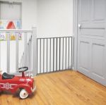 Imagen de Portón Barrera Seguridad Extensible Bebes Fácil Instalación Gris