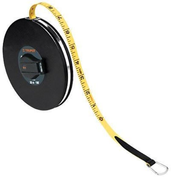 Imagen de Cinta larga fibra de vidrio c/estuche metal 20m Truper TF-20ME- Ynter Industrial