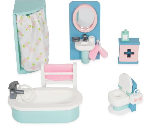 Imagen de Le Toy Van Juego De Baño Madera Para Casa De Muñecas