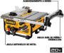 Imagen de Sierra De Banco mesa Dewalt 2000W 10plg-  Ynter Industrial