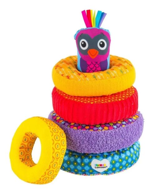 Imagen de Anillos Apilables Juguete Tela Para Encastrar Bebés Lamaze  Foto