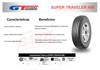 Imagen de Cubierta 700 R15 12t Radial Super Traveler 668 Máx. Duración