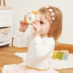 Imagen de Cámara De Fotos Con Lentes Multicolor Madera Bebes 18 Meses+