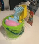 Imagen de Juego De Playa Chico 4 Moldes Pala Balde Rastrillo Bebe 18m+ Verde