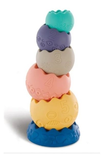 Imagen de Juego Silicona Apilable Encastrable Estimulación Libre Bpa Multicolor