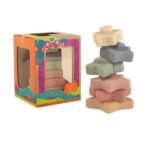 Imagen de Juego Encastre Apilable Silicona Estrella Niños 3 Años+ Multicolor