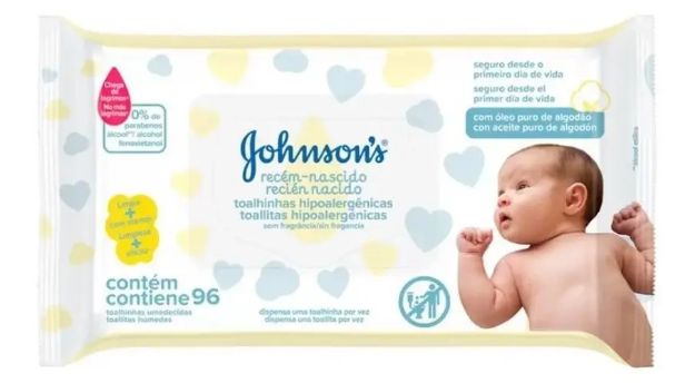Imagen de Toallitas Hipoalergénicas Recién Nacido, Johnson's Inodoras