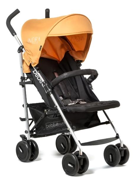 Imagen de Coche Paragüitas Indra Barra De Seguridad Bebes 0 A 18kg Naranja