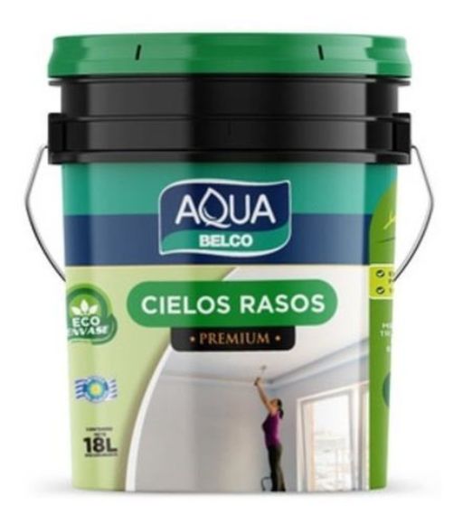 Imagen de Pintura cielos rasos Belco Aqua 18 Lt - Ynter Industrial