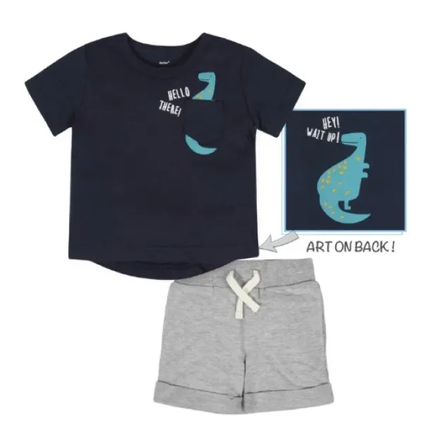 Imagen de Conjunto De Remera M/c Y Short Algodón Cangrejito Gerber 