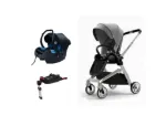 Imagen de Coche Con Babysilla Adaptadores Base Isofix Biuco Bebes Atom