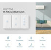 Imagen de Sonoff T2US3C Interruptor Pared 3 Botones WiFi y 433 MHz