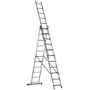 Imagen de Escalera Aluminio Extensible 3 Tramos 10 esc. 6.5mt 30esc  - Ynter