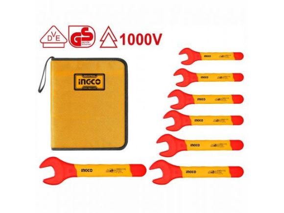 Imagen de SET AISLADO 7 LLAVES DE BOCA INGCO HKISPA0701 - Ynter Industrial -