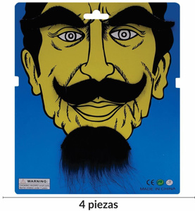 Imagen de Bigote Cejas y Barba - Accesorios para Disfraz