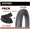 Imagen de Cubierta Moto 410-18 + Cámara Nayasa EY126
