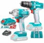 Imagen de Kit Llave Impacto 1/2'' + Atornillador 10mm 2 Bat Total - Ynter Industrial
