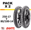 Imagen de Combo x 2 cubiertas 250-17 y 80/100-14 Pirelli Super City