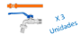 Imagen de Canilla Esferica 1/2" WVB3812 Wadfow X3 Uni - Ynter Industrial