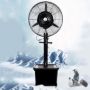 Imagen de Ventilador De Pie C/Nebulizador De Agua Tanque Negro - Ynter