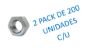 Imagen de Tuerca zinc unc. 1/4 x 200 uni. Patta-Ynter Industrial